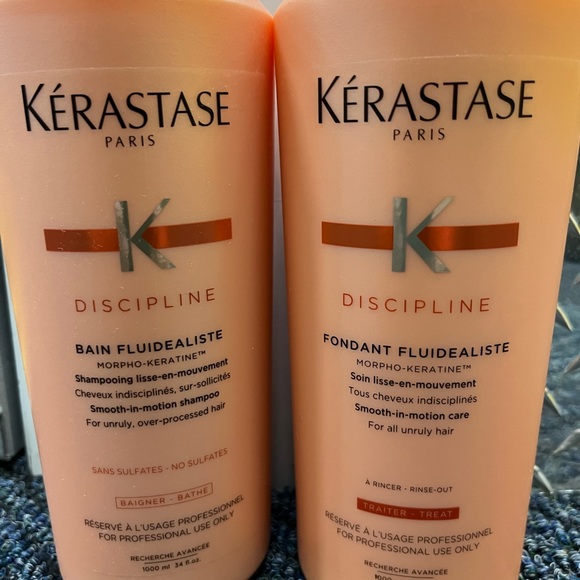 Kerastase Discipline Bain Fluidealiste Shampoo & Fondant Conditioner 16 oz